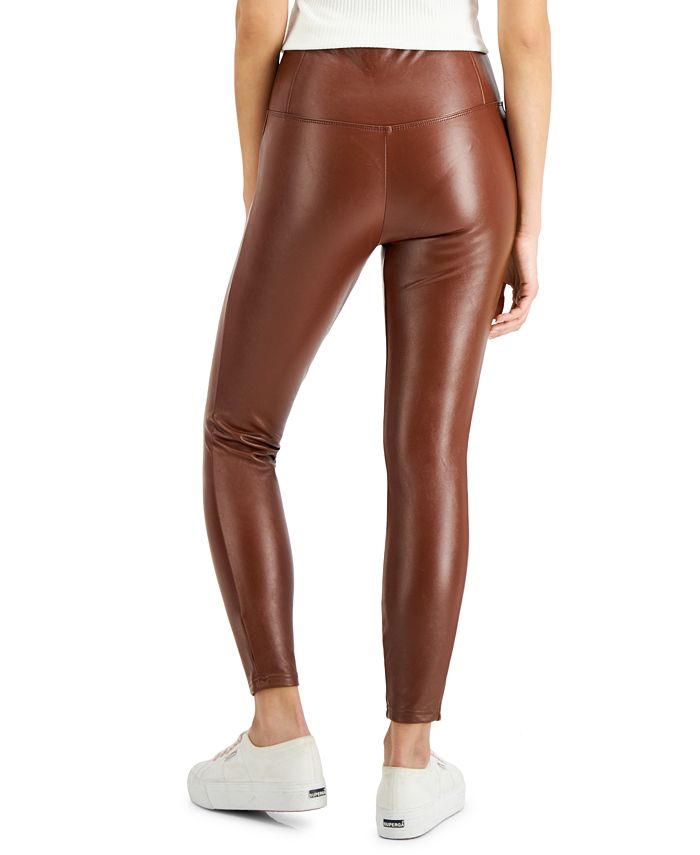 Tinseltown Juniors' HighRise FauxLeather Leggings & Reviews