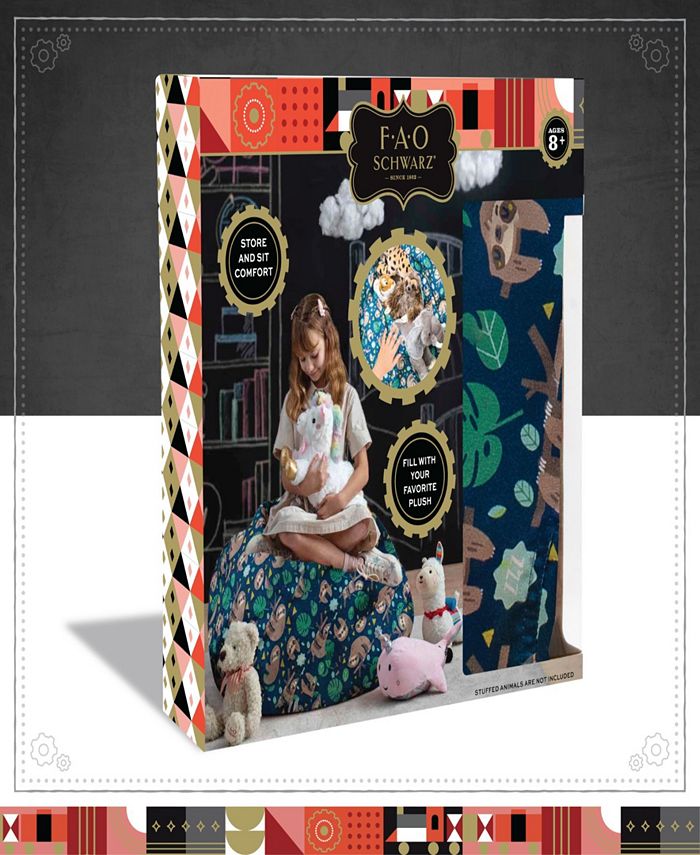 fao schwarz plush storage bag