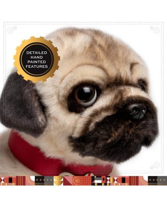 FAO Schwarz Toy Plush Realistic Pug