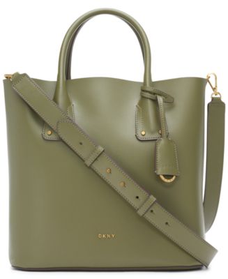 DKNY Megan North South Leather Tote - Macy's