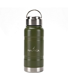 Bow Double Wall  Water Bottle with Screw Top Lid and Canteen Styled Lift Handle, 18.5 oz