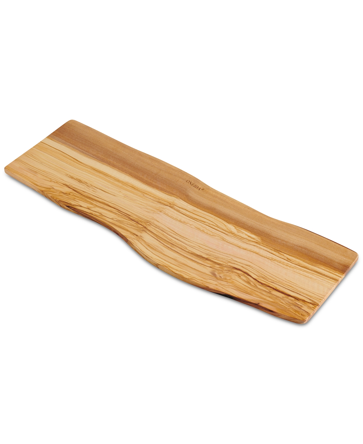 12658887 Oblong Large Olive Wood Board with Natural Bark Ed sku 12658887