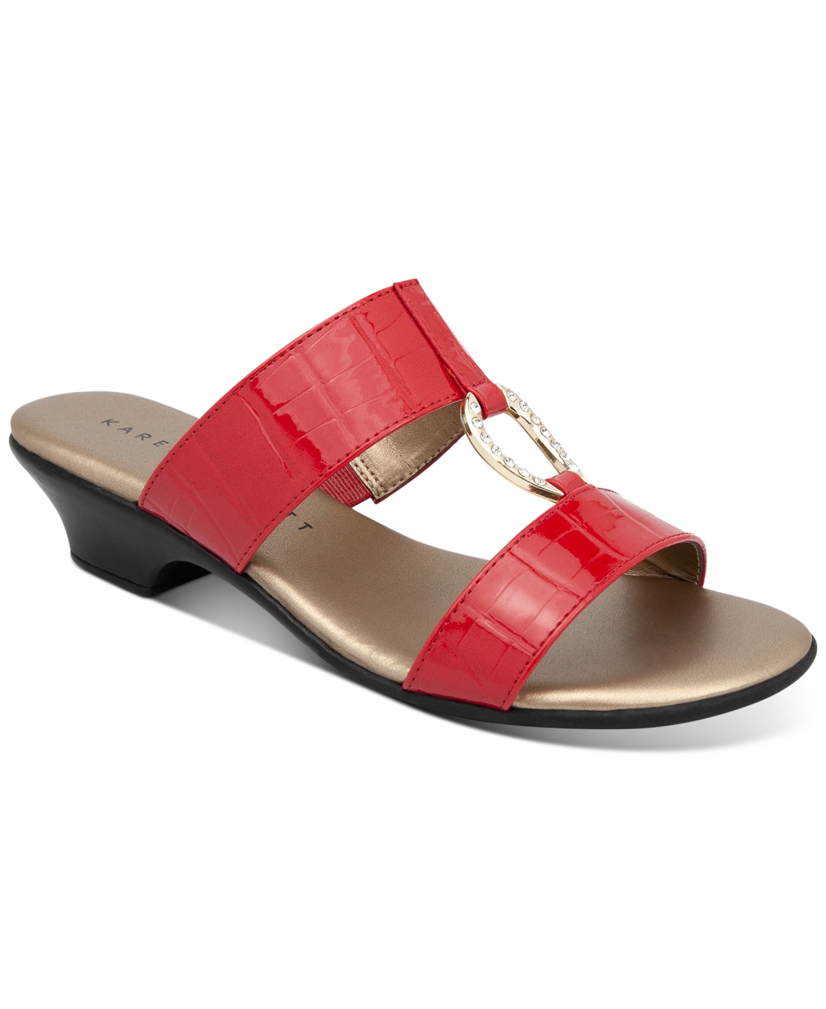 Karen Scott Eanna Sandals Created for Macy s Gold Snake Smart Closet