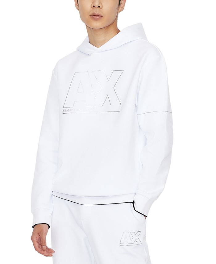 Armani exchange discount white hoodie