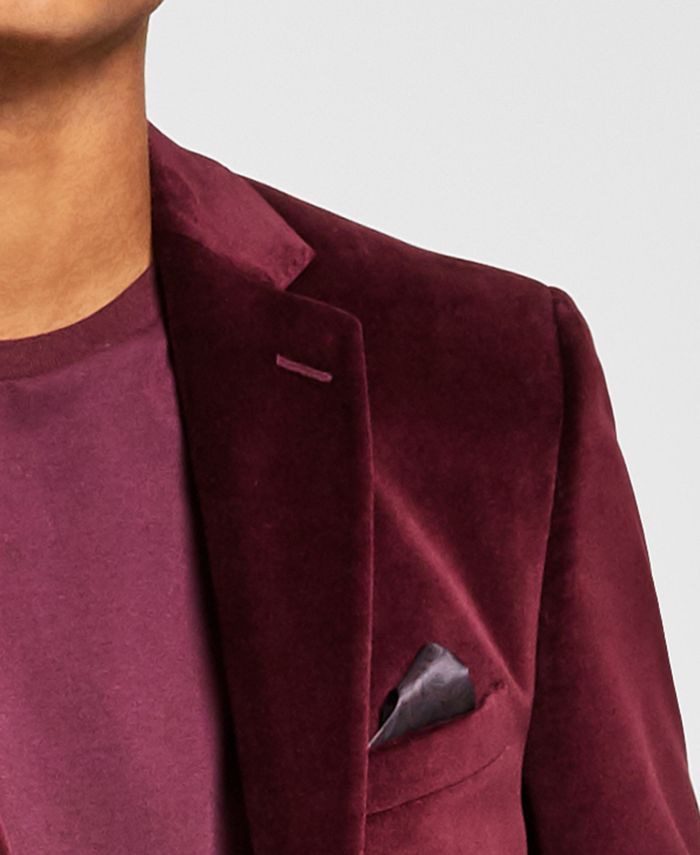 Alfani Men's SlimFit Solid Velvet Blazer, Created for Macy's & Reviews