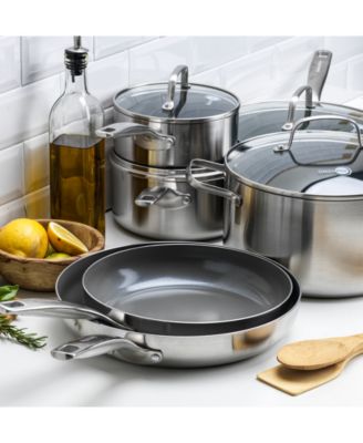 Chatham Stainless Ceramic Nonstick 12-Pc. Cookware Set