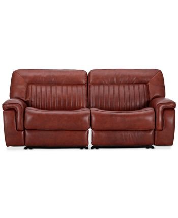 Furniture - Thaniel 2-Pc. Leather Sofa with 2 Power Recliners