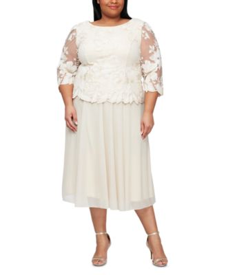 Macy's alex evenings plus size online