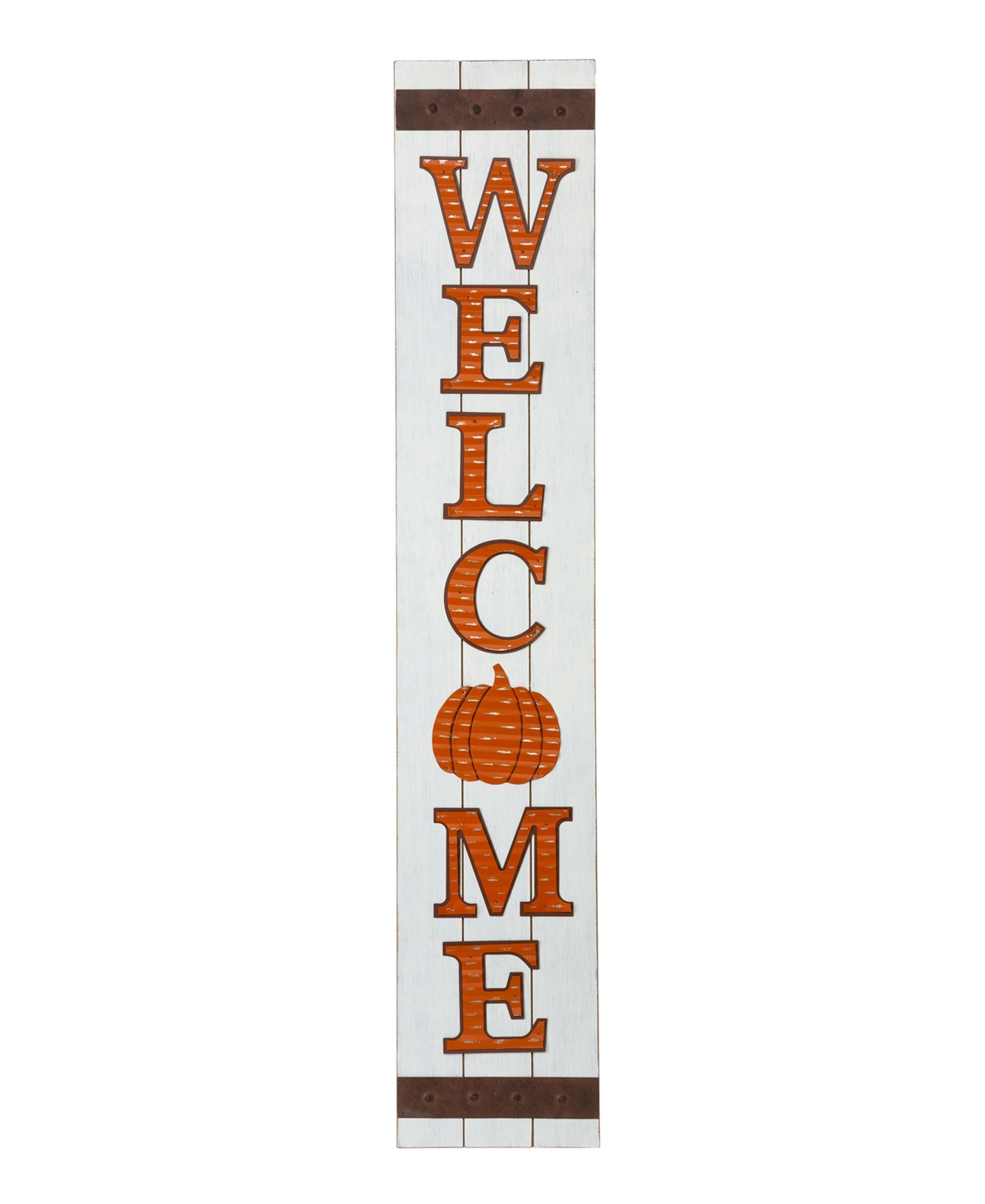Glitzhome 42" H Fall Wooden Welcome Porch Sign In Multi
