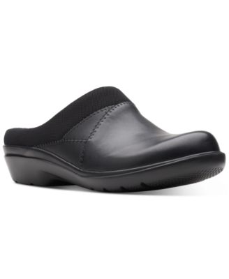 clarks slip on clogs