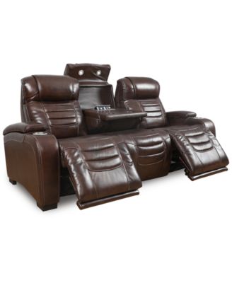 Furniture - Raylander 89" Leather Power Sofa