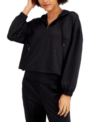 ID Ideology - Women's Cropped Quarter-Zip Hoodie