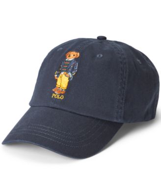 polo bear chino baseball cap