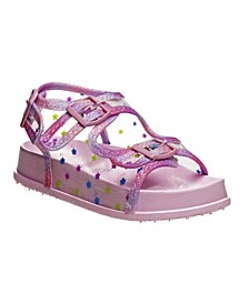 Toddler Girls Foot Bed Buckle Sandals