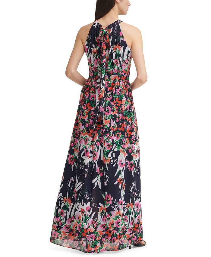 Eliza J Printed Halter Maxi Dress - Macy's