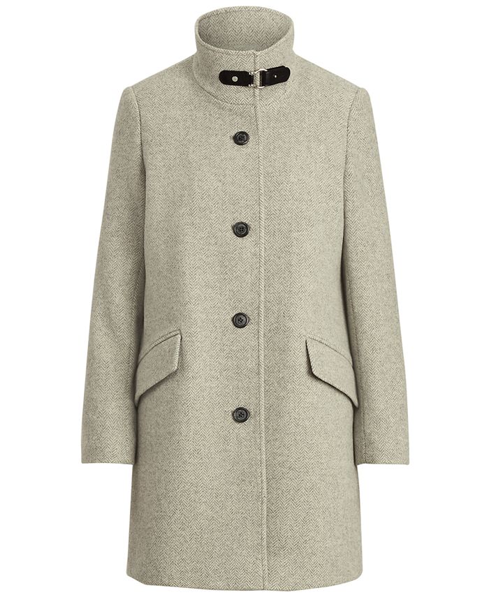 Lauren Ralph Lauren Buckle-Collar Coat, Created for Macy's & Reviews ...