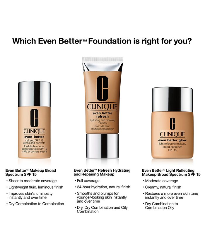 Clinique Even Better Glow™ Light Reflecting Makeup Broad Spectrum SPF 15 Foundation, 1oz. Macy