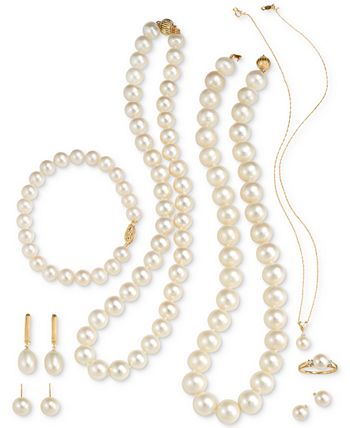 Belle de Mer - Cultured Freshwater Pearl (9-1/2mm) Collar Necklace