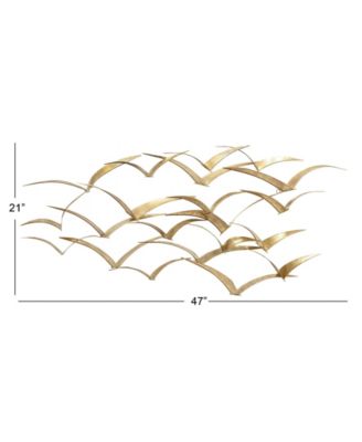 Metal Coastal Birds Wall Decor