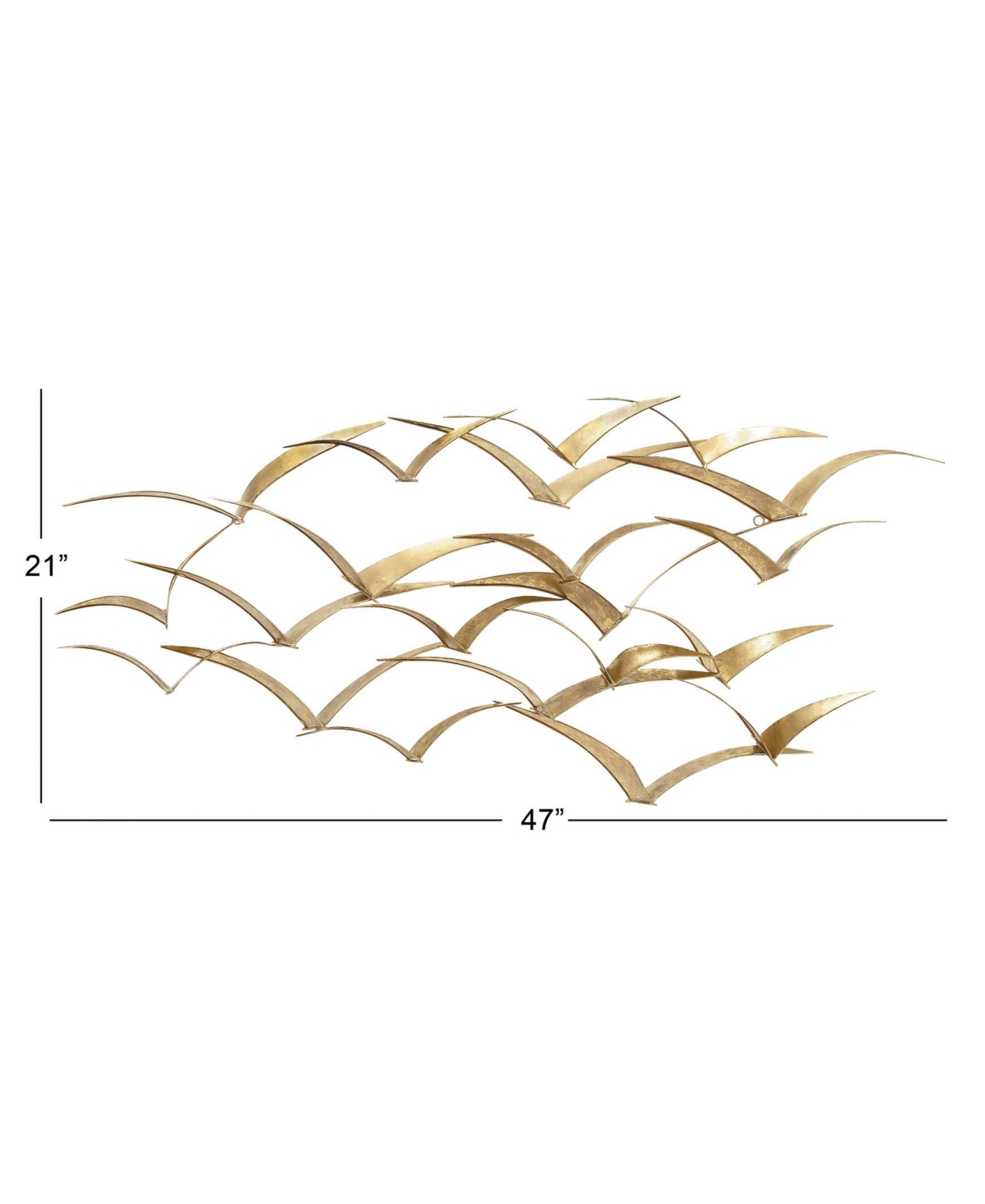 Metal Coastal Birds Wall Decor