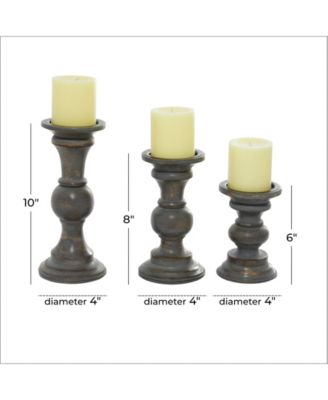 Country Cottage Candle Holder, Set of 3