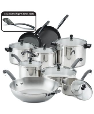 Farberware - Classic Series 16-Pc. Stainless Steel Cookware Set