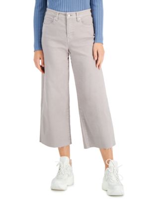 macys wide leg cropped pants