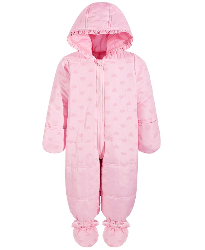 Macy's baby 2025 girl snowsuit