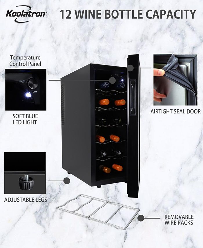 Koolatron Urban Series 12 Bottle Wine Cooler, 1' Cubic Macy's