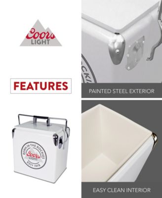 Koolatron Coors Light® Retro Ice Chest Cooler with Bottle Opener 13L
