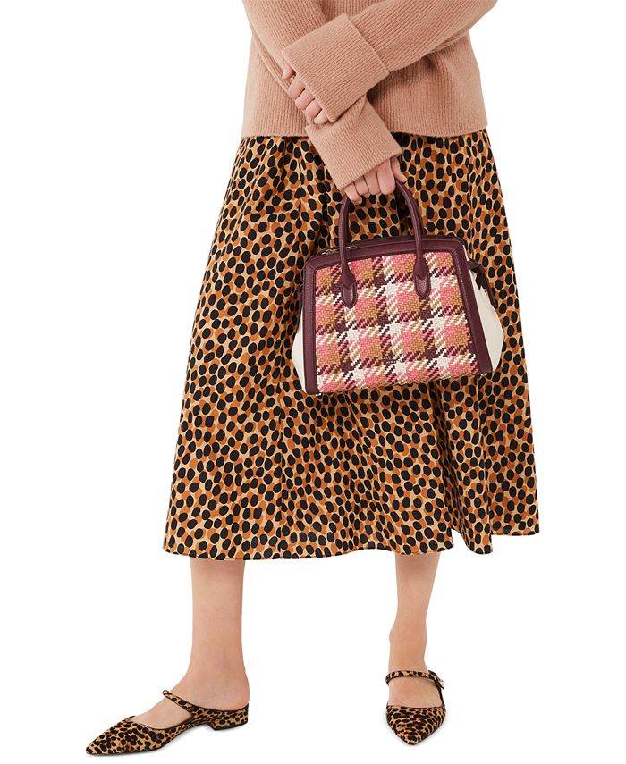 kate spade knott medium leather satchel