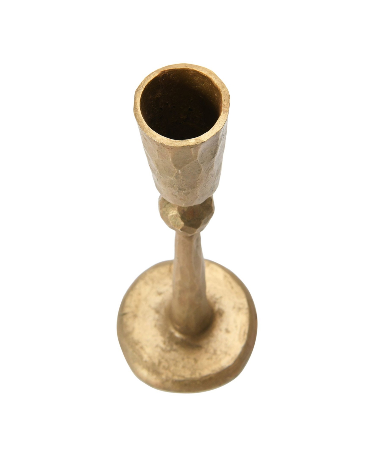 Creative Co-op Inc Hand-forged Taper Holder In Brass