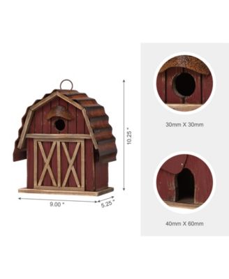 Rustic Barn Birdhouse, 10.25"