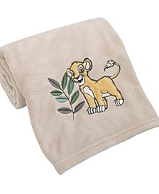 Lion King Leader of The Pack Super Soft Baby Blanket with Simba Applique