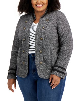 tommy hilfiger plus size blazer