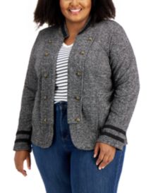 Plus Size Band Jacket