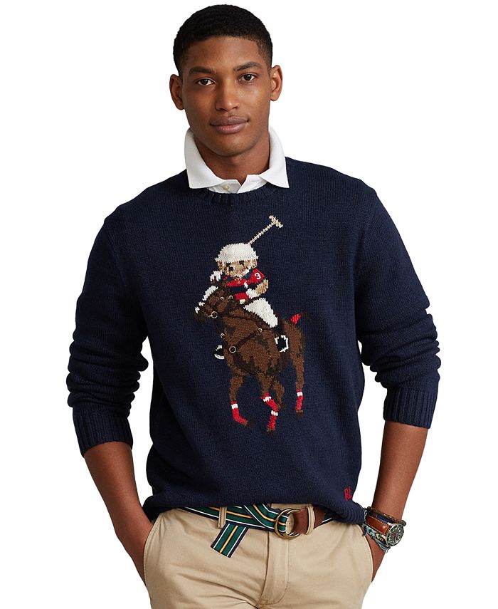 Polo Ralph Lauren Men's Polo Bear & Big Pony Sweater - Macy's