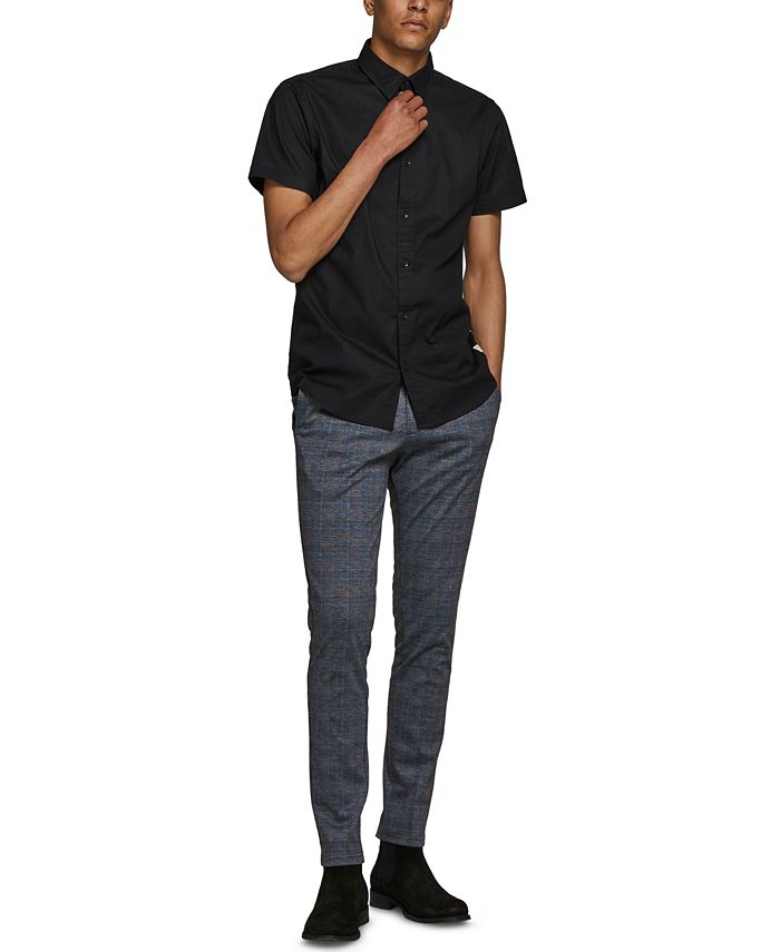 Jack & Jones Men's Marco Plaid Slim Knit Pants Macy's