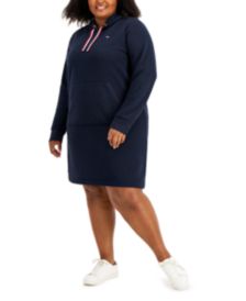 Plus Size Logo Hoodie Dress