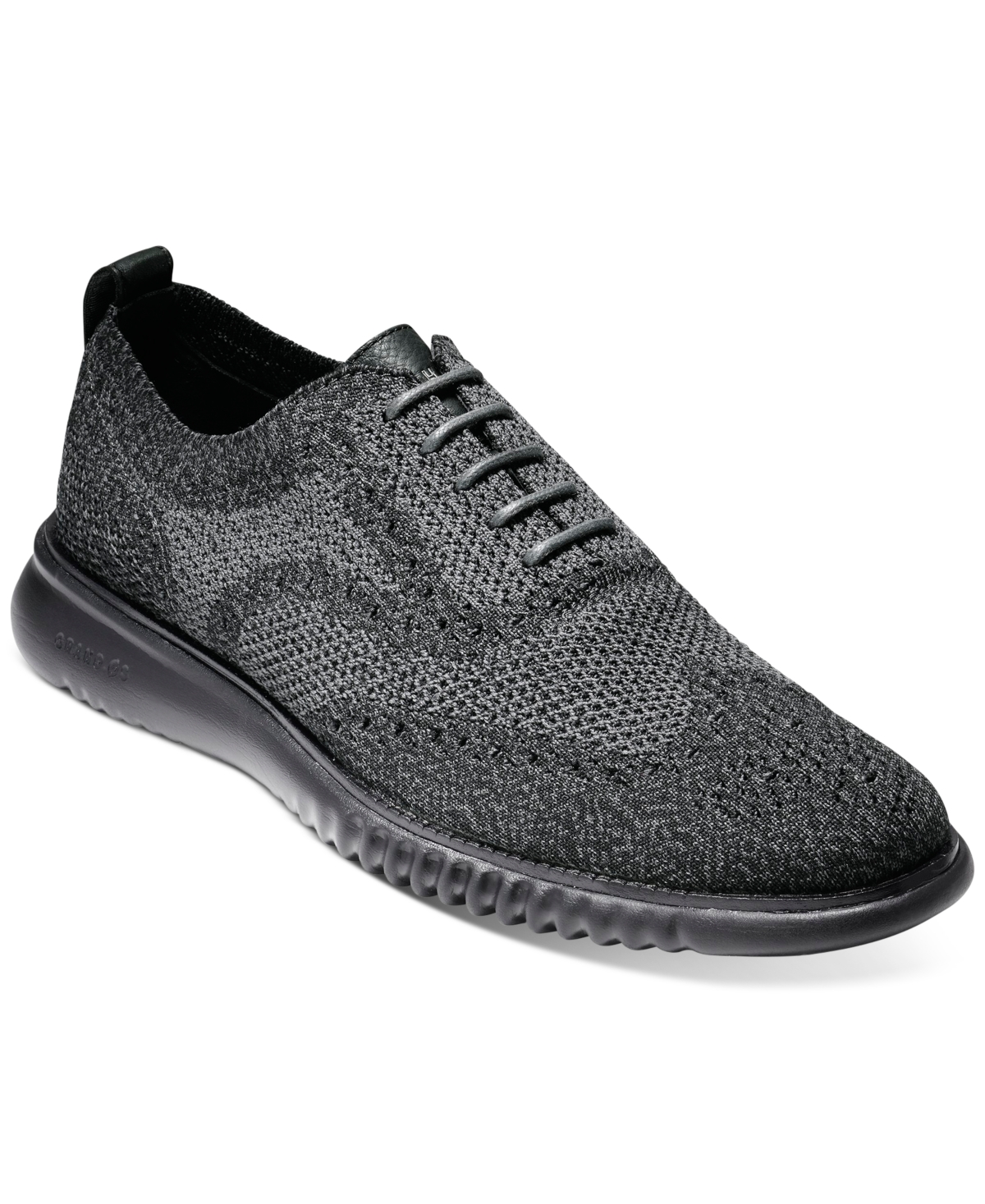 Shop Cole Haan Men's 2.zerogrand Stitchlite Oxford Shoes In Black,magnet,black