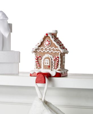 Holiday Lane Christmas Cheer Gingerbread House Stocking Holder, Created for Macy's