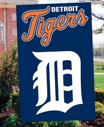 Party Animal Detroit Tigers Applique House Flag