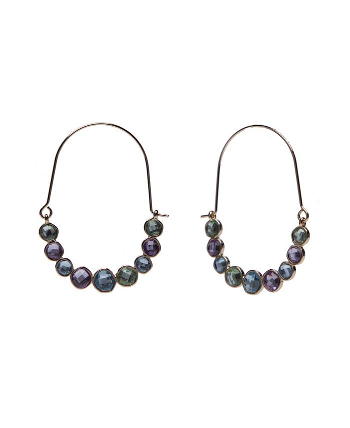 Christian Siriano New York Threader Stone Hoop Earrings Macy's