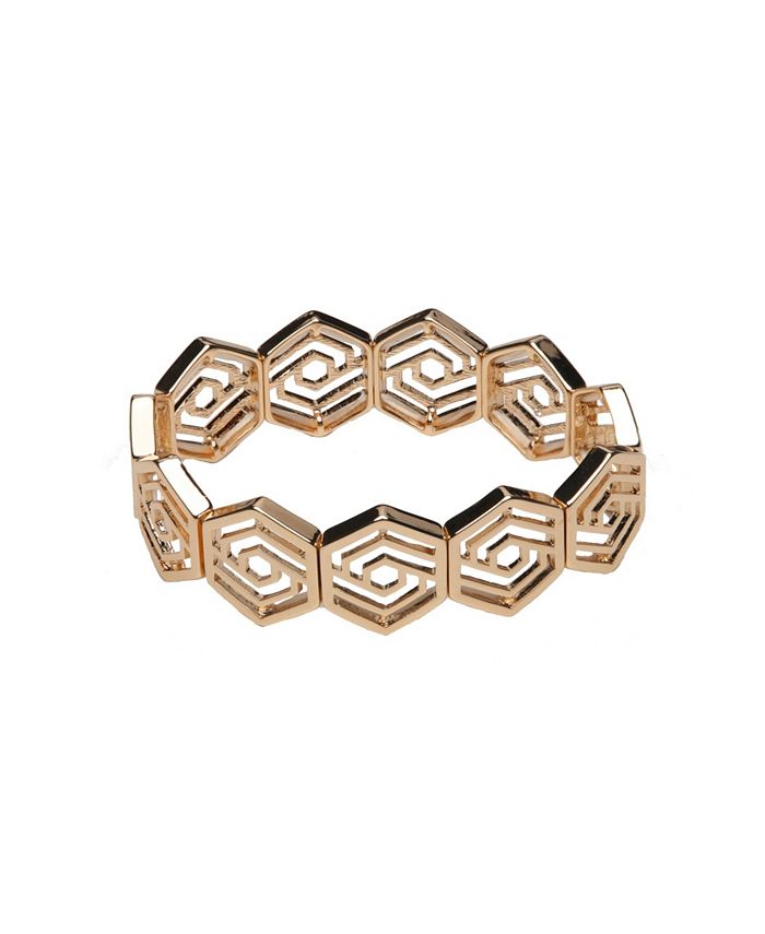Christian Siriano New York GoldTone Cutout Stretch Bracelet Macy's