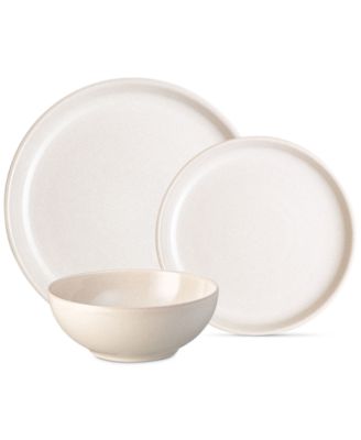 Denby - Elements Savannah Cream Coupe 12-Pc. Dinnerware Set, Service for 4