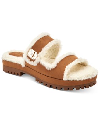 Giani Bernini - Tameenna Lug Sole Furry Slippers