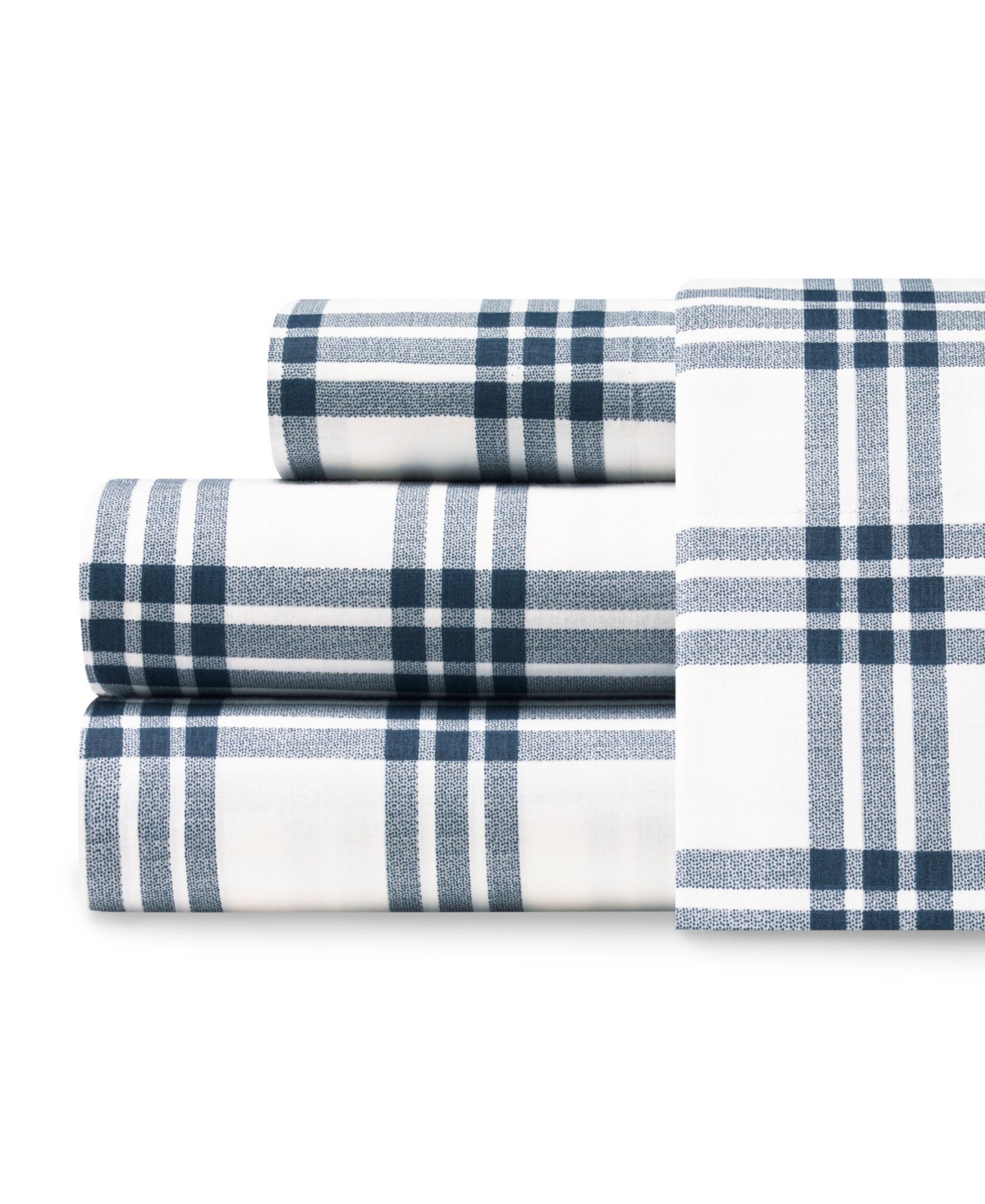 Eddie Bauer Printed 100% Cotton Percale 3-pc. Sheet Set, Twin Xl In Basic Plaid