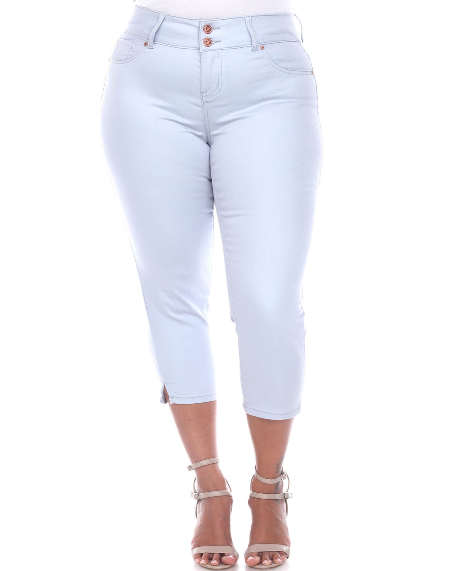 Plus Size Capri Jeans