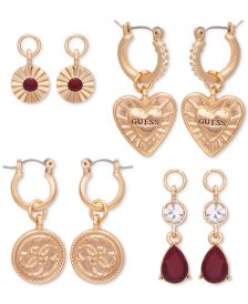 Gold-Tone 6-Pc. Set Hoop Earrings with Interchangeable Charms