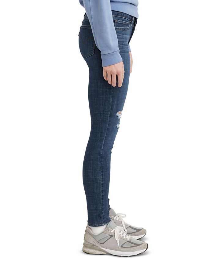 Jean Levi's 711 Slim Skinny - Taille 27x28 - Effet Délavé/distressed - Neuf Sans étiquette
